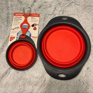 Dexas Small and Large Collapsible Pet Bowls NEW